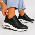 Buty-Sportowe-Damskie-Czarne-Sneakersy-Sznurowane-Biala-Podeszwa-Kolor-czarny.jpg