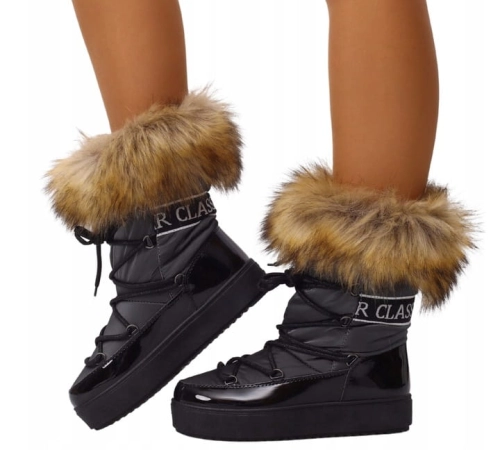 Buty-Damskie-Sniegowce-Zimowe-WODOODPORNE-Wysokie-SUWAK-Marka-bez-marki.jpg