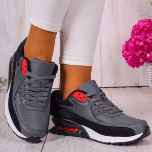 Sneakersy damskie szare buty sportowe wygodne