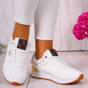 Sneakersy damskie białe buty sportowe wygodne