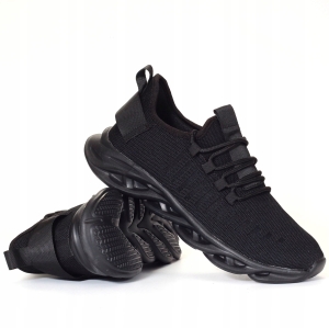 Sportowe męskie buty czarne wygodne lekkie