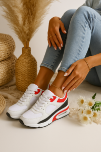 Sneakersy damskie białe buty sportowe wygodne lekkie