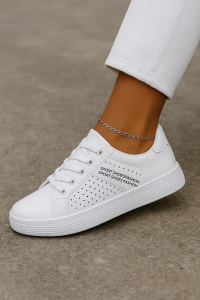 Sneakersy damskie białe buty sportowe wygodne lekkie