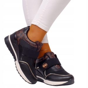 Sneakersy damskie czarne buty sportowe wygodne lekkie