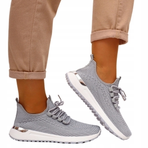 Sneakersy damskie czarne buty sportowe wygodne lekkie