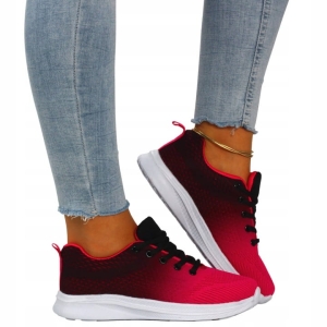 Sneakersy damskie czarne buty sportowe wygodne lekkie