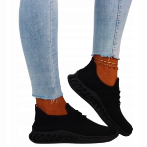  Sneakersy damskie czarne buty sportowe Alicia