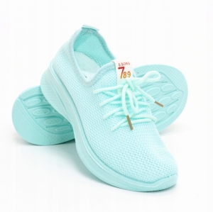 Sneakersy damskie miętowe buty sportowe Beatrice