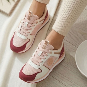 Sneakersy damskie czerwone buty sportowe Naomi