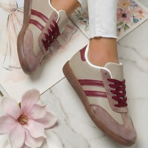 Sneakersy damskie brązowe buty sportowe Celeste