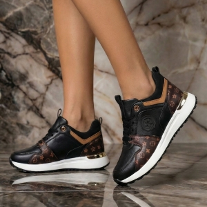 Sneakersy damskie czarne buty sportowe Caroline