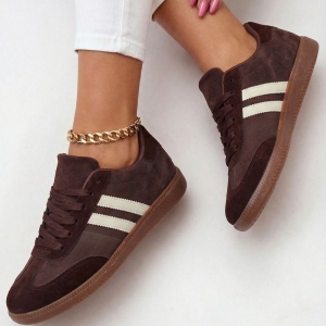 Sneakersy damskie brązowe buty sportowe Daisy