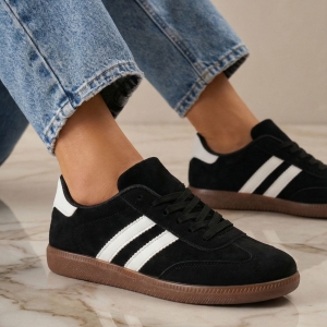  Sneakersy damskie czarne buty sportowe Elodie