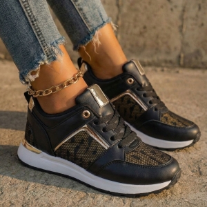  Sneakersy damskie czarne buty sportowe Isla