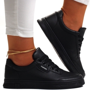 Sneakersy damskie czarne buty sportowe Luna