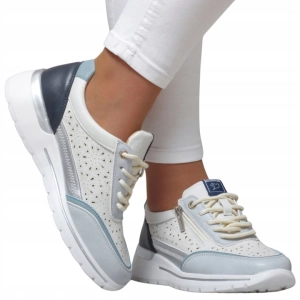 Sneakersy ażurowe z kolorystycznymi akcentami Bianca